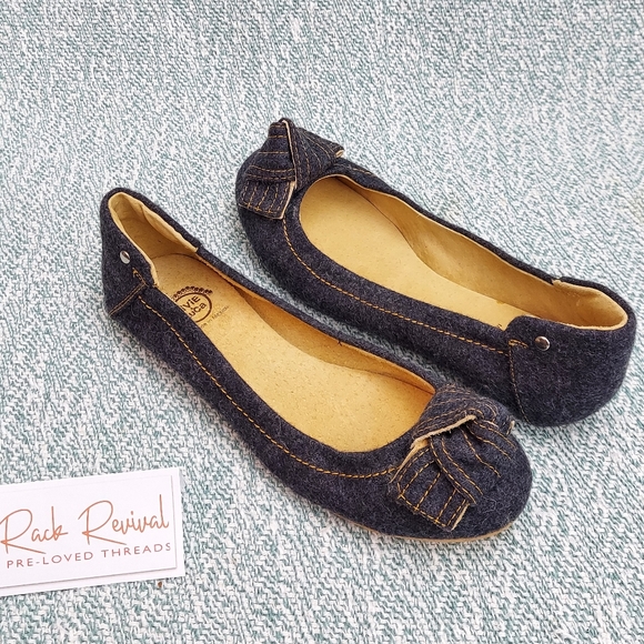 Livie & Luca Gray Wool Ballet Flats, sz 8 - Picture 1 of 6